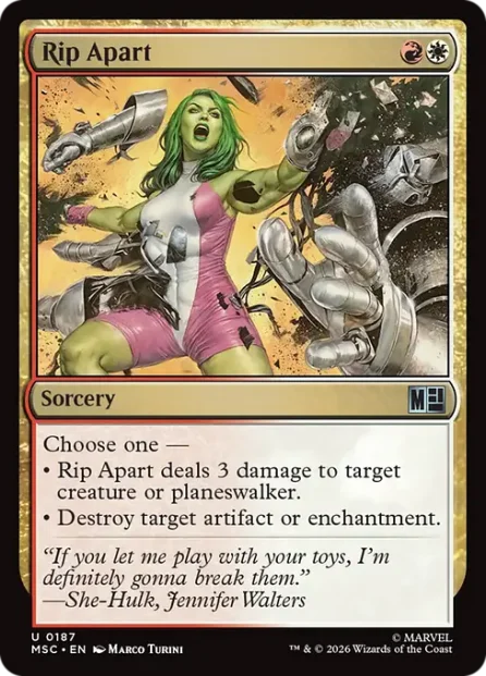 Rip Apart, Marvel Super Heroes Commander — Magic: The Gathering card
