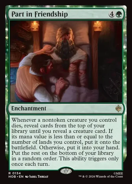 Part in Friendship, The Hobbit — Magic: The Gathering card