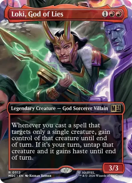 Loki, God of Lies, Marvel Super Heroes Commander — Magic: The Gathering card