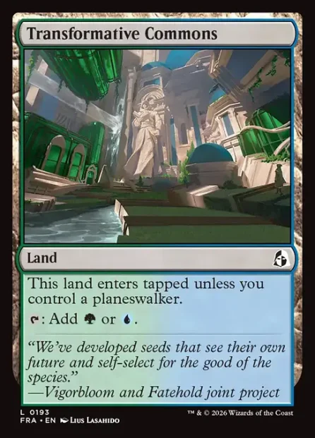 Transformative Commons, Reality Fracture — Magic: The Gathering card