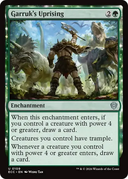Garruk's Uprising, Lorwyn Eclipsed Commander — Magic: The Gathering card
