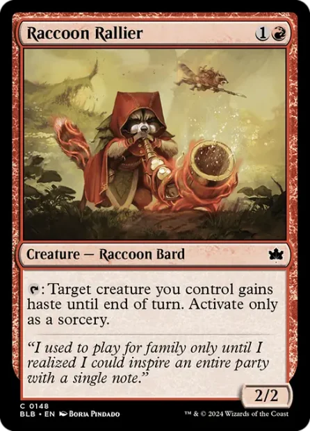 Raccoon Rallier, Bloomburrow — Magic: The Gathering card