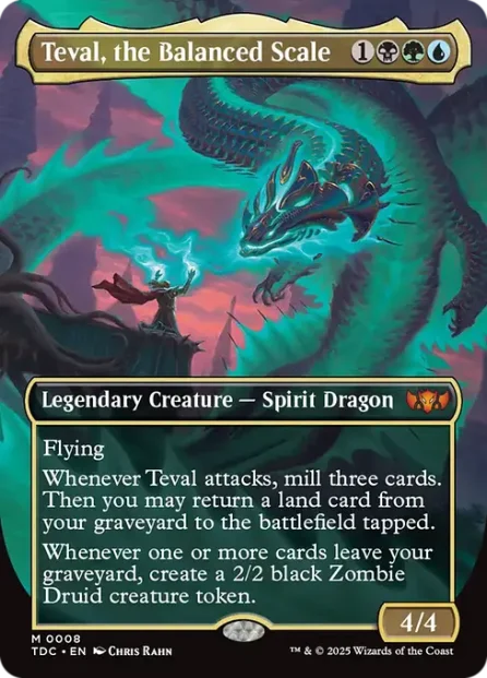 Teval, the Balanced Scale, Tarkir: Dragonstorm Commander — Magic: The Gathering card