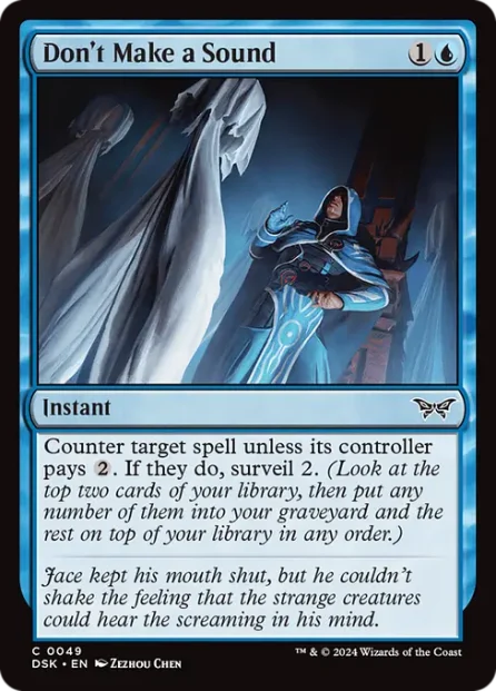 Don't Make a Sound, Duskmourn: House of Horror — Magic: The Gathering card