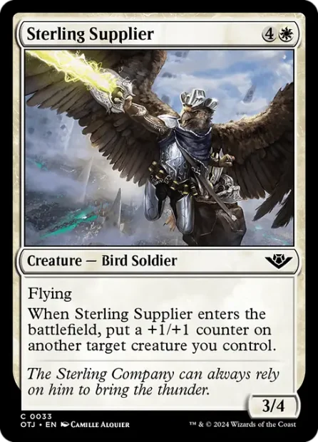 Sterling Supplier, Outlaws of Thunder Junction — Magic: The Gathering card