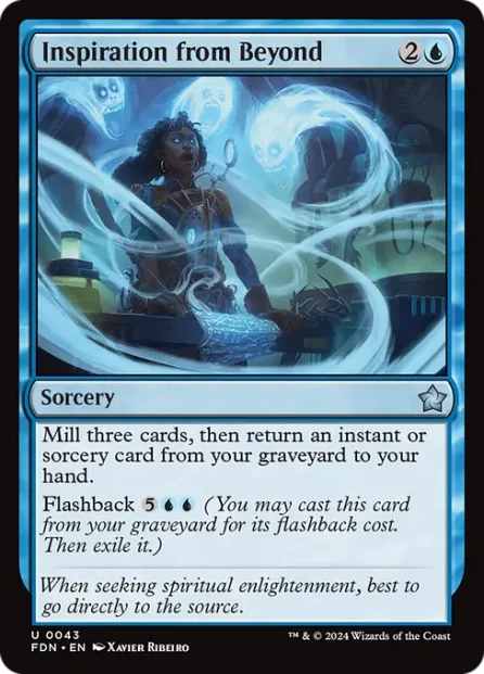 Inspiration from Beyond, Foundations — Magic: The Gathering card