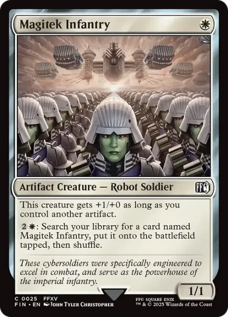 Magitek Infantry, Final Fantasy — Magic: The Gathering card