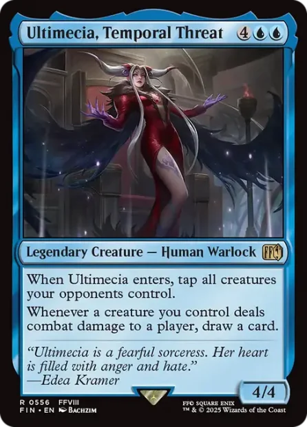Ultimecia, Temporal Threat, Final Fantasy — Magic: The Gathering card