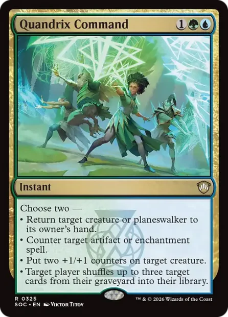 Quandrix Command, Secrets of Strixhaven Commander — Magic: The Gathering card