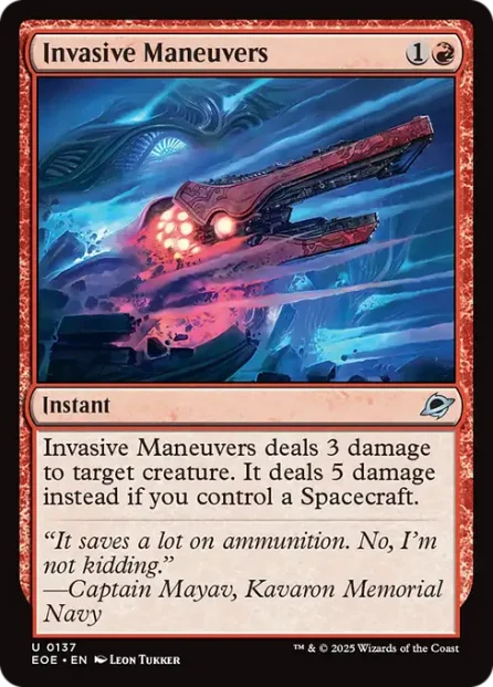 Invasive Maneuvers, Edge of Eternities — Magic: The Gathering card