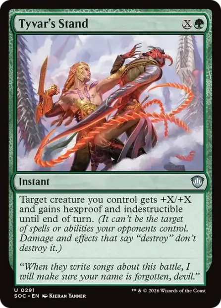 Tyvar's Stand, Secrets of Strixhaven Commander — Magic: The Gathering card