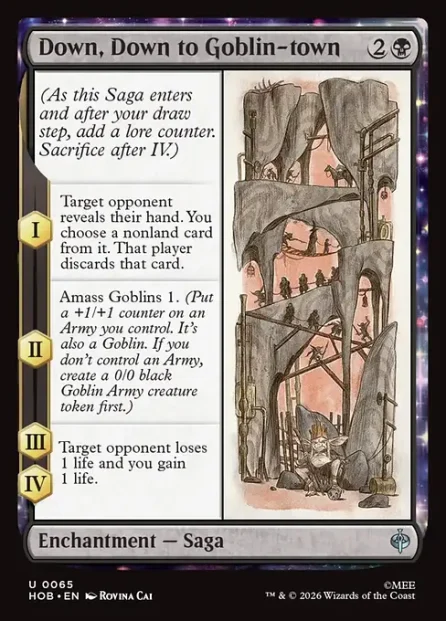 Down, Down to Goblin-town, The Hobbit — Magic: The Gathering card
