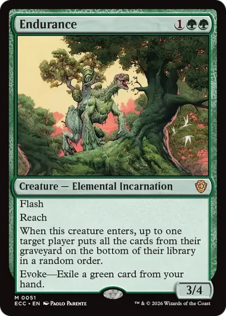 Endurance, Lorwyn Eclipsed Commander — Magic: The Gathering card