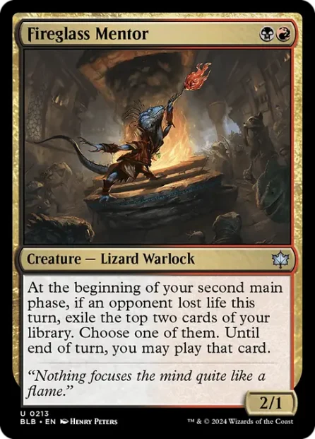 Fireglass Mentor, Bloomburrow — Magic: The Gathering card