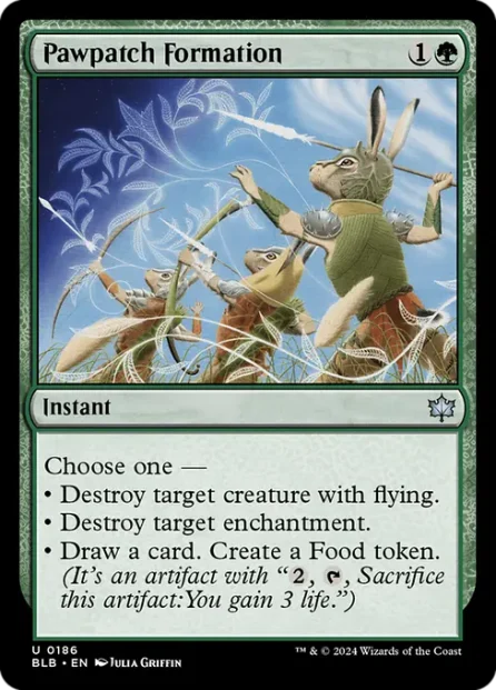 Pawpatch Formation, Bloomburrow — Magic: The Gathering card