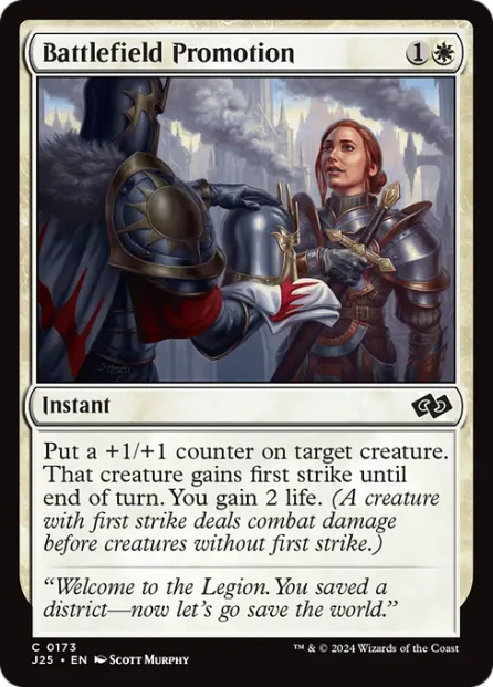 Battlefield Promotion, Foundations Jumpstart — Magic: The Gathering card