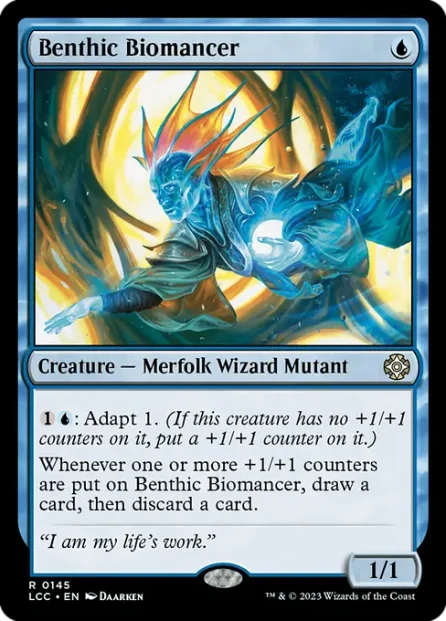 Benthic Biomancer, The Lost Caverns of Ixalan Commander — Magic: The Gathering card