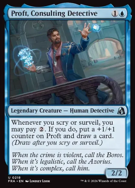 Proft, Consulting Detective, Reality Fracture — Magic: The Gathering card