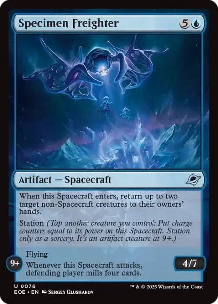 Specimen Freighter, Edge of Eternities — Magic: The Gathering card