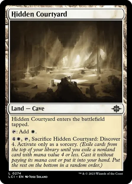 Hidden Courtyard, The Lost Caverns of Ixalan — Magic: The Gathering card