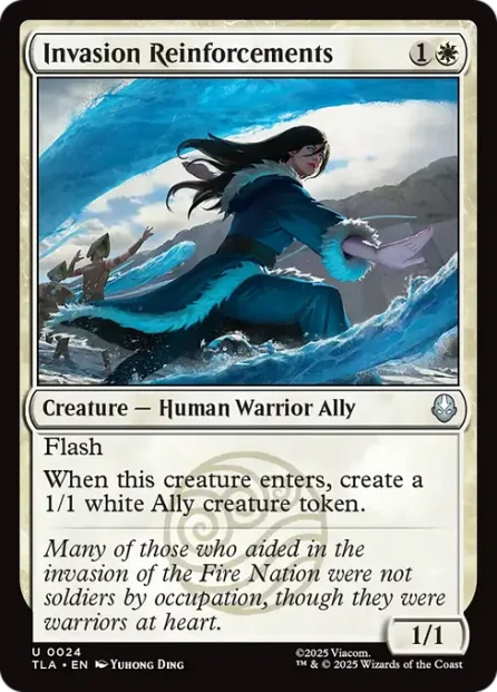Invasion Reinforcements, Avatar: The Last Airbender — Magic: The Gathering card