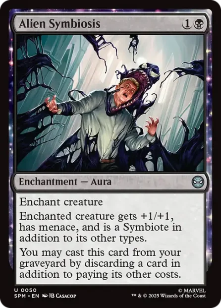 Alien Symbiosis, Marvel's Spider-Man — Magic: The Gathering card