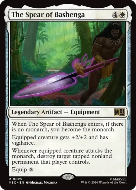 The Spear of Bashenga, Marvel Super Heroes Commander — Magic: The Gathering card