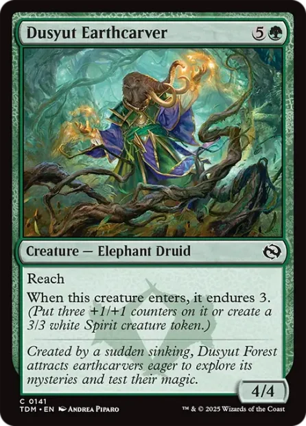 Dusyut Earthcarver, Tarkir: Dragonstorm — Magic: The Gathering card