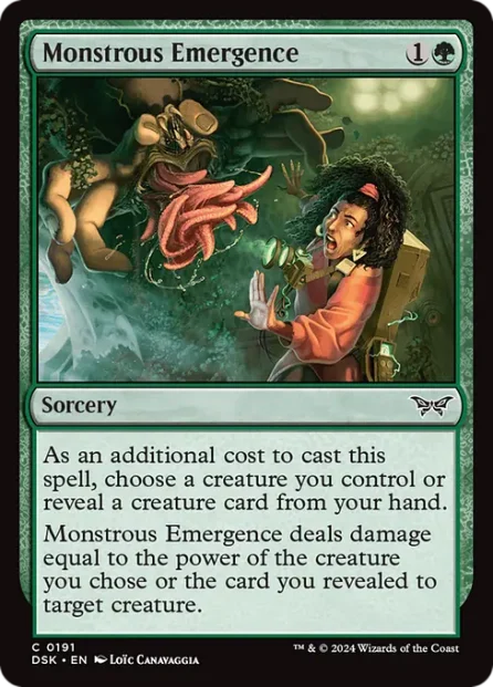 Monstrous Emergence, Duskmourn: House of Horror — Magic: The Gathering card