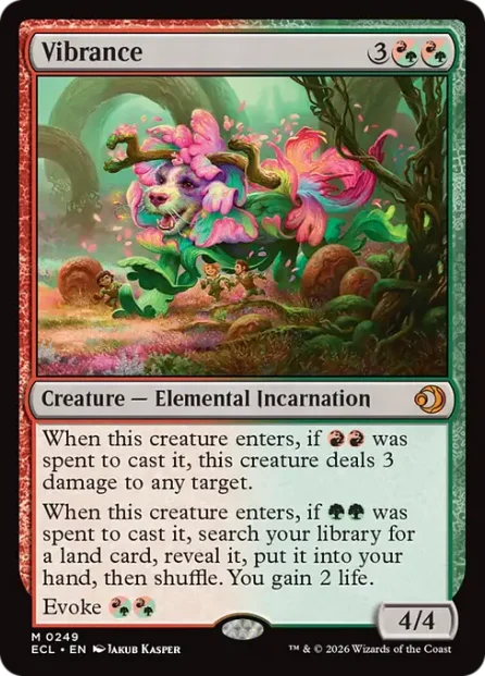 Vibrance, Lorwyn Eclipsed — Magic: The Gathering card
