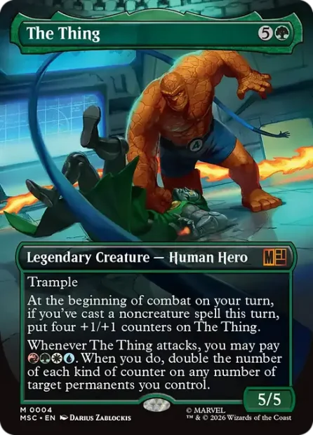The Thing, Marvel Super Heroes Commander — Magic: The Gathering card