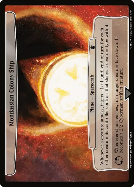 Mondassian Colony Ship, Doctor Who — Magic: The Gathering card