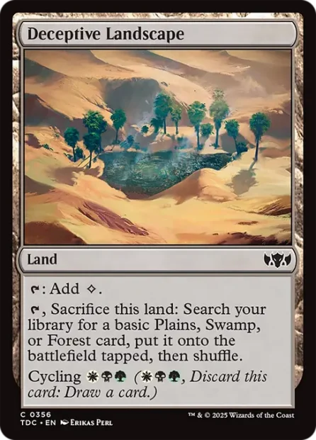 Deceptive Landscape, Tarkir: Dragonstorm Commander — Magic: The Gathering card