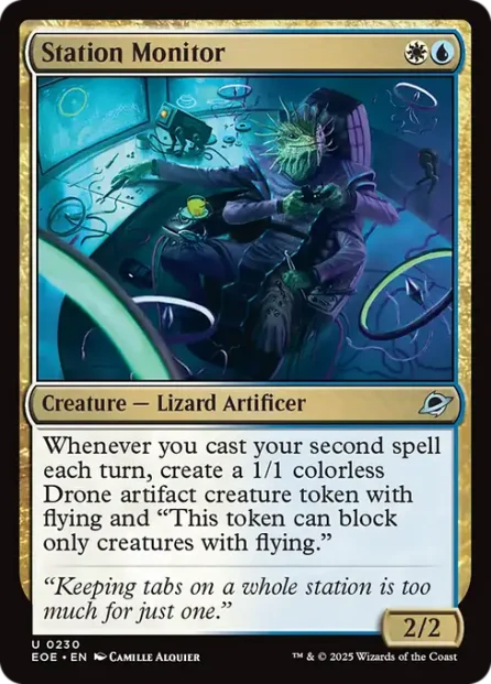 Station Monitor, Edge of Eternities — Magic: The Gathering card