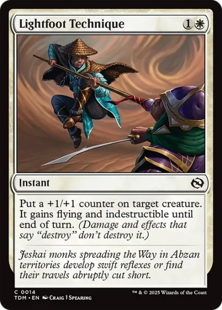Lightfoot Technique, Tarkir: Dragonstorm — Magic: The Gathering card