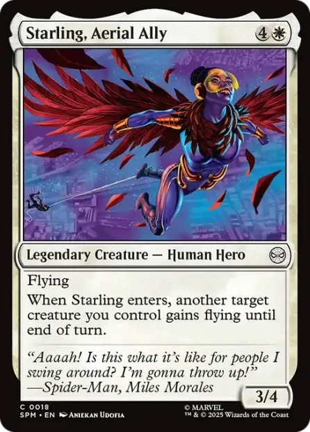 Starling, Aerial Ally, Marvel's Spider-Man — Magic: The Gathering card
