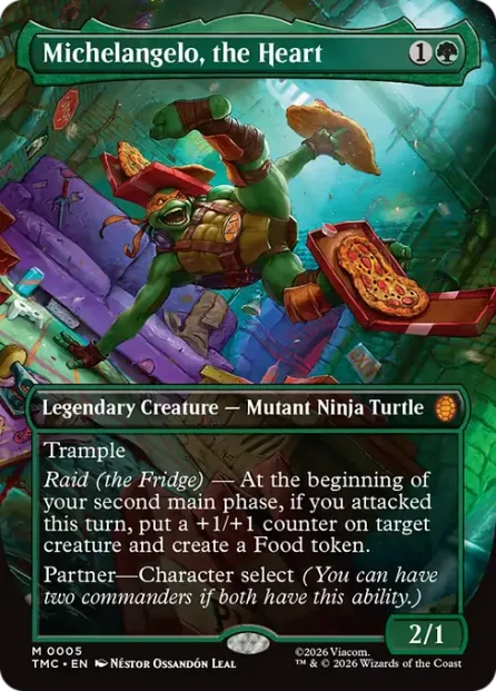 Michelangelo, the Heart, Teenage Mutant Ninja Turtles Eternal — Magic: The Gathering card