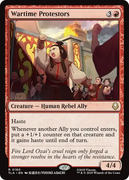 Wartime Protestors, Avatar: The Last Airbender — Magic: The Gathering card