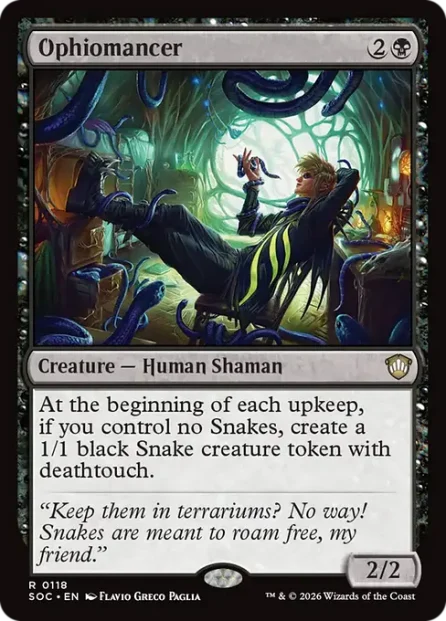 Ophiomancer, Secrets of Strixhaven Commander — Magic: The Gathering card