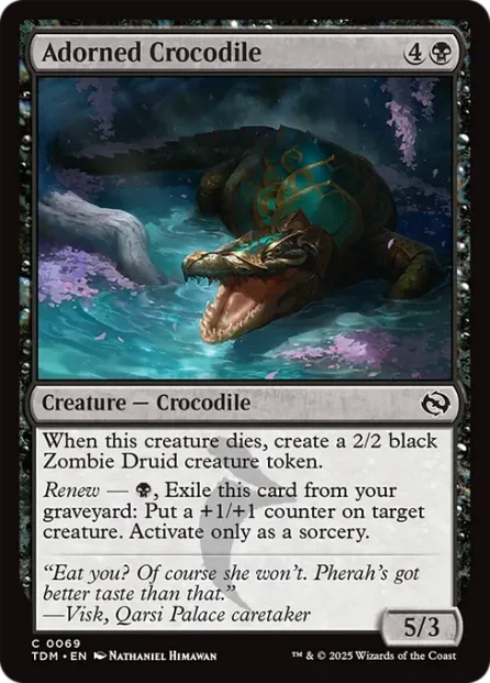 Adorned Crocodile, Tarkir: Dragonstorm — Magic: The Gathering card