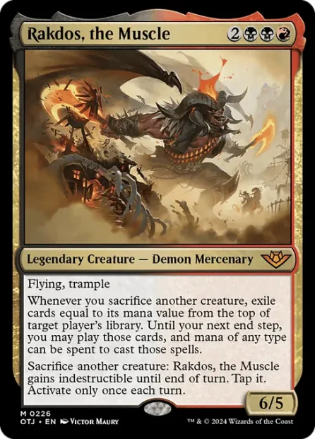 Rakdos, the Muscle, Outlaws of Thunder Junction — Magic: The Gathering card