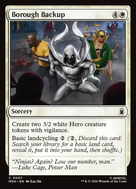 Borough Backup, Marvel Super Heroes — Magic: The Gathering card