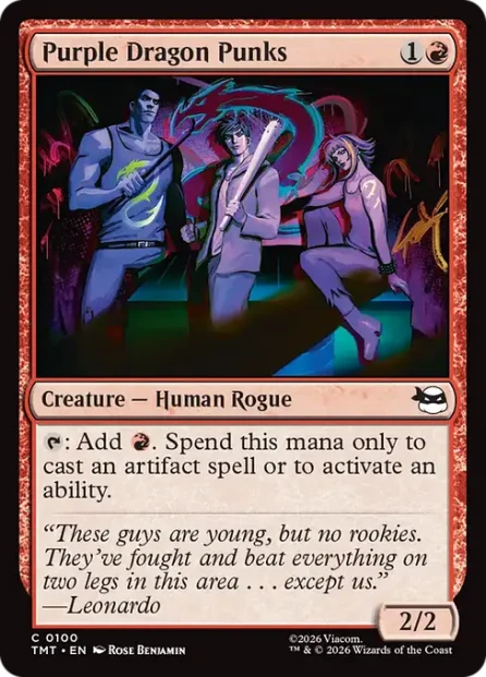 Purple Dragon Punks, Teenage Mutant Ninja Turtles — Magic: The Gathering card
