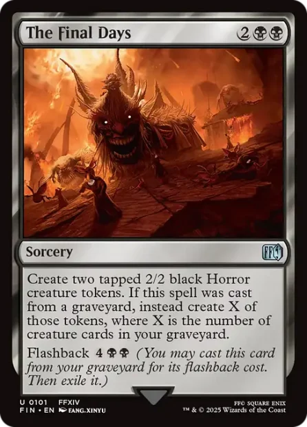 The Final Days, Final Fantasy, foil — Magic: The Gathering card