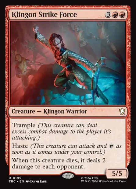 Klingon Strike Force, Star Trek Commander — Magic: The Gathering card