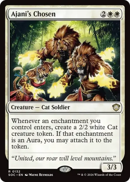 Ajani's Chosen, Secrets of Strixhaven Commander — Magic: The Gathering card