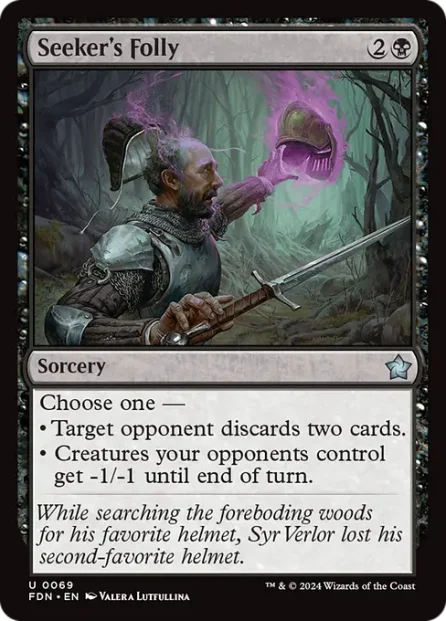 Seeker's Folly, Foundations — Magic: The Gathering card