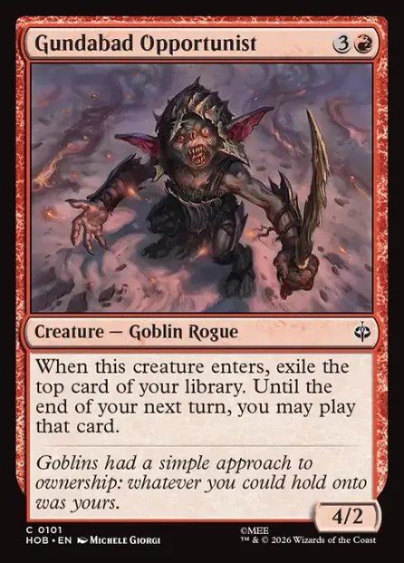 Gundabad Opportunist, The Hobbit — Magic: The Gathering card