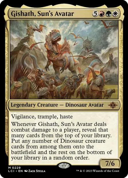 Gishath, Sun's Avatar, The Lost Caverns of Ixalan — Magic: The Gathering card