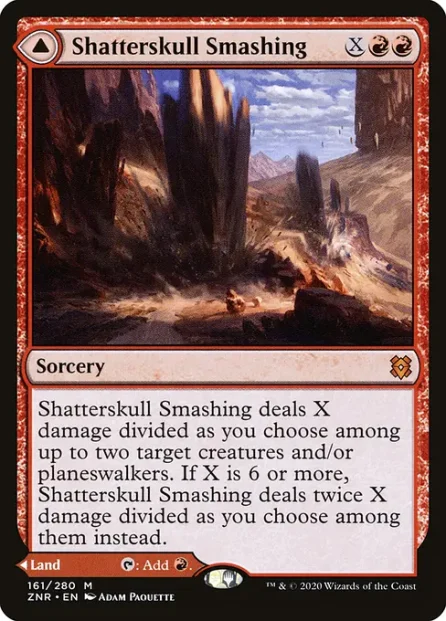 Shatterskull Smashing // Shatterskull, the Hammer Pass, Zendikar Rising — Magic: The Gathering card